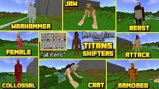 MENJADI TITAN SHIFTER Di Minecraft PE !! FIX INI ADDON AOT TERKEREN CUY !! screenshot 3