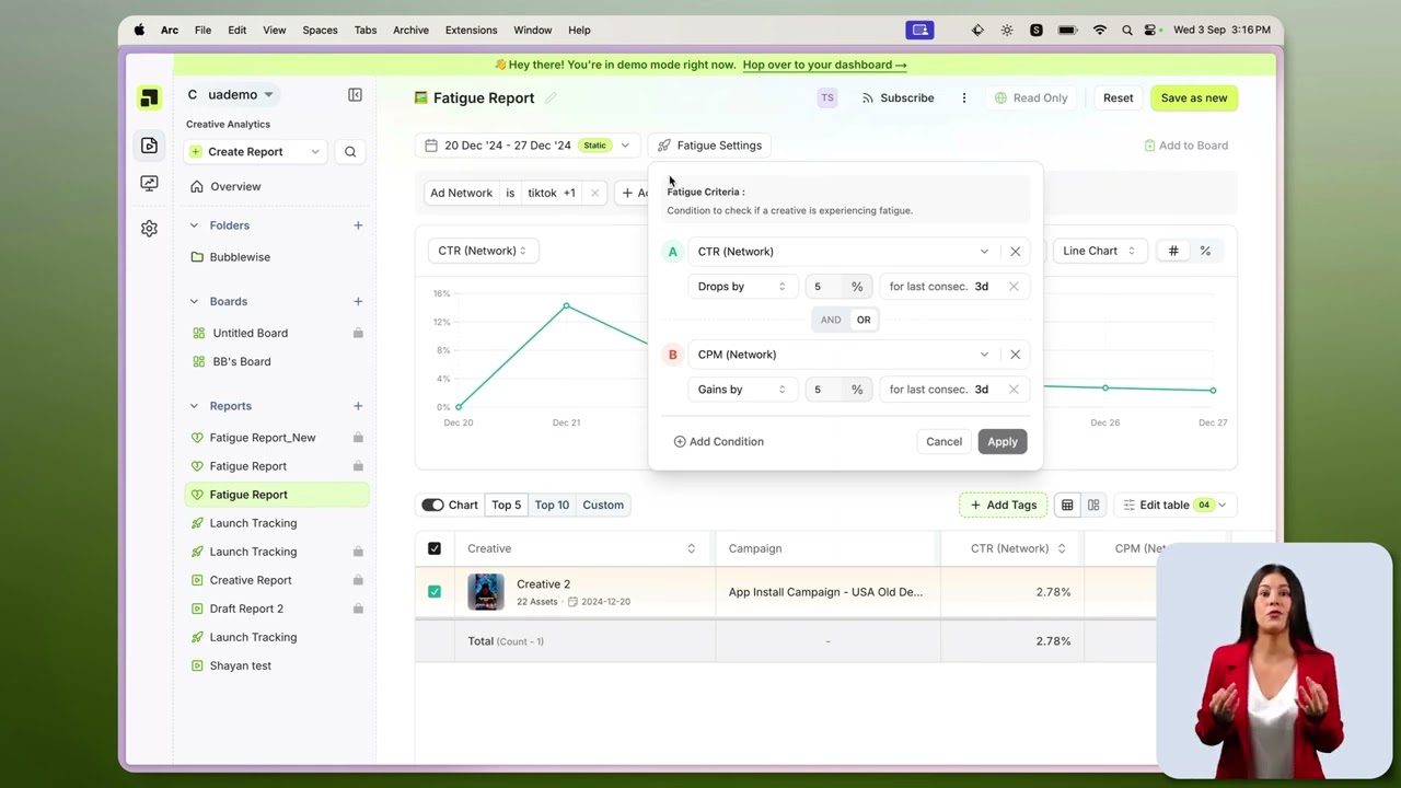 Catch Creative Fatigue Before It Drains Budget with Segwise Creative Analytics