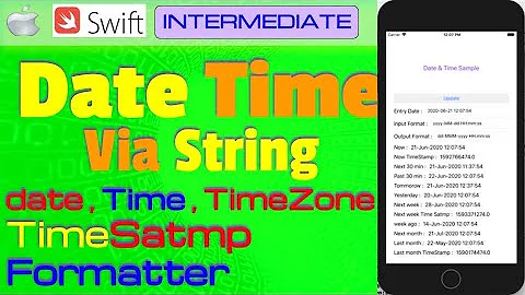 IOS , Swift , Tutorial - Part 1 - Date & Time Via String Formatter (TimeZone , TimeStamp)