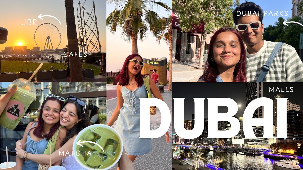 WE ARE IN DUBAI!!! ( trying matcha, jbr, cafes, malls etc) ft. 