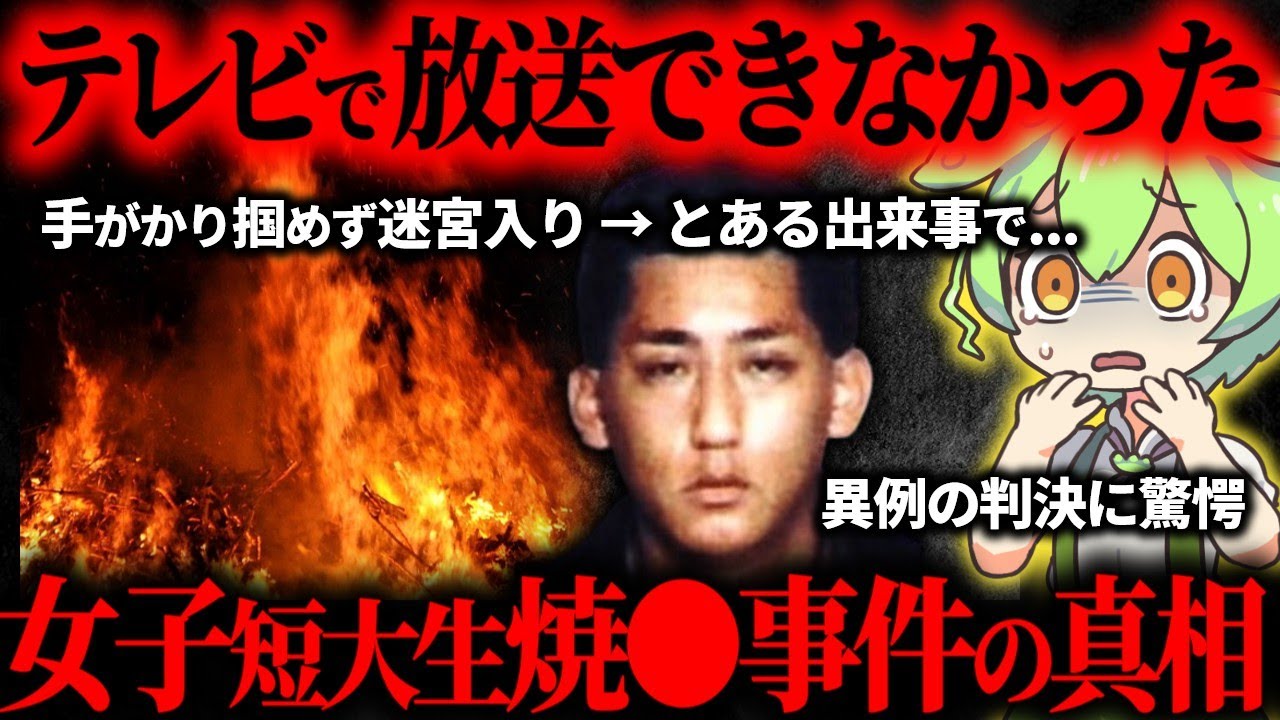 【逆転裁判】女子大生を襲い生きたまま火をつけた男の衝撃的な結末に世間が驚愕…三島市女子短大生●人事件【ずんだもん】