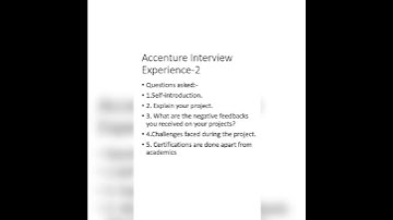 Accenture interview experience -2 #interview #accenture