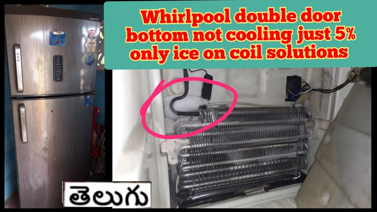 Whirlpool double door refrigerator not cooling Telugu / double door