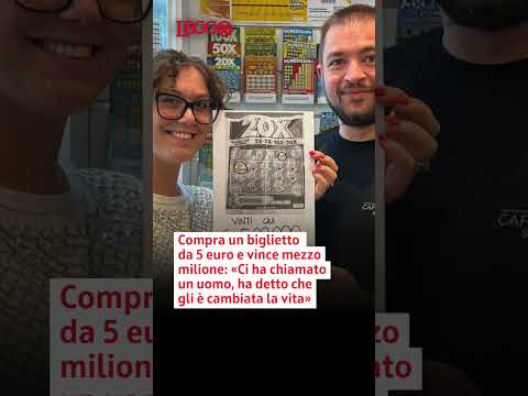 Video Compra un biglietto da 5 euro e vince mezzo milione: «Gli è cambiata la vita»