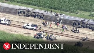 Several injured as train carrying 243 passengers derails in Missouri