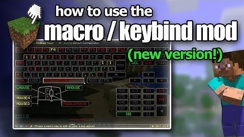 Minecraft - How to use the Macro / Keybind Mod - NEW VERSION!