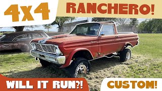 ABANDONED 1965 Ranchero 4X4?! Can we take this OFFROAD??