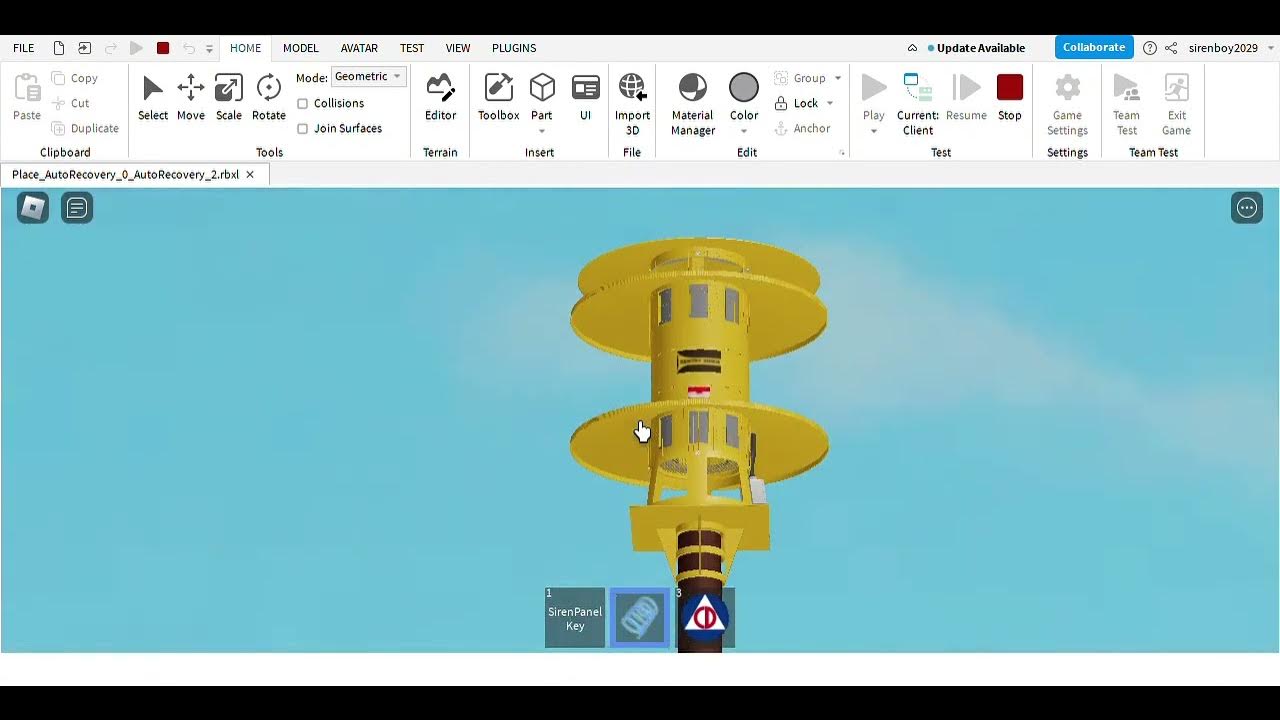 Roblox sentry 25v2t sc siren test youtube