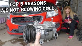 TOP 5 REASONS WHY AC DOES NOT WORK AND NOT BLOWING COLD AIR CHEVROLET CRUZE