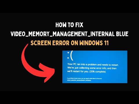 How to Fix VIDEO MEMORY MANAGEMENT INTERNAL Blue Screen Error on Windows 11