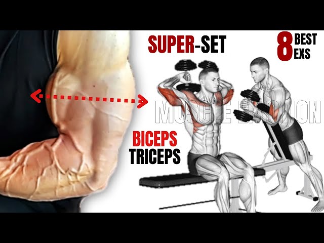 8 Best biceps and triceps AT GYM SUPERSET TRICEPS & BICEPS 