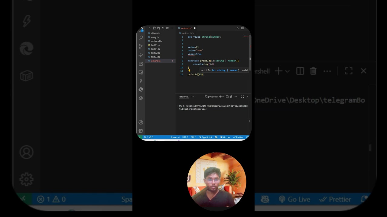 Unions in TypeScript #coding #programming #typescript #javascript