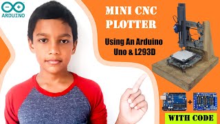 How to Make a Mini CNC Plotter - 2D Drawing machine Using Arduino UNO, Scrap DVD & L293D Shield screenshot 5