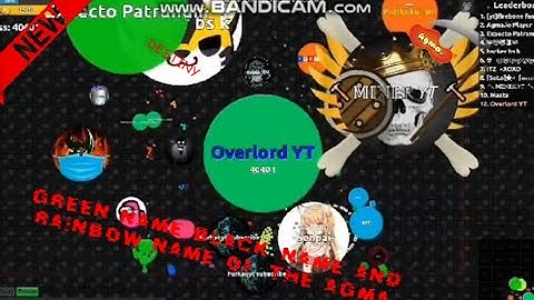 Agma.io Green name , Black name and *RAINBOW* Nickname ?! | Agma.io GamePlay