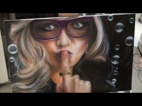 Bubble Soap Airbrush Painting Technique Aérographie Tuto Les Bulles