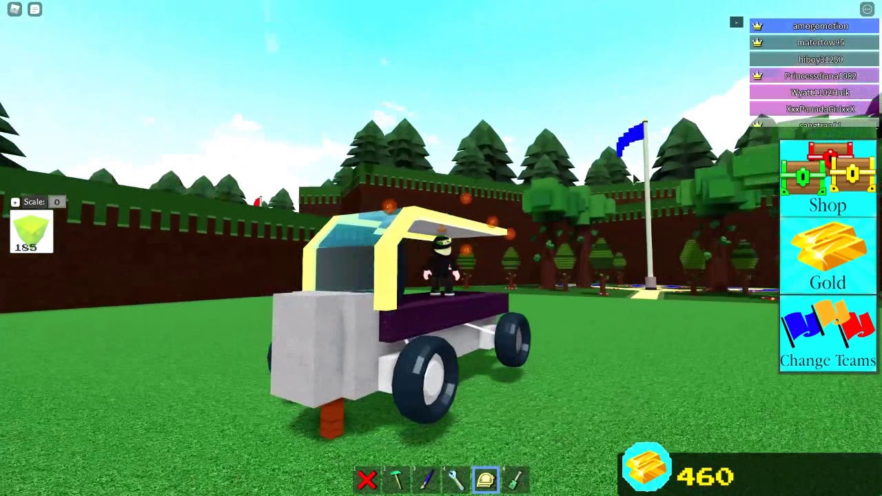 How to make a car with scale tool (Build a boat roblox) YouTube