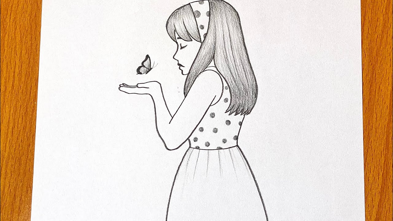 Simple Girl Drawing | Easy Step by Step for Beginners