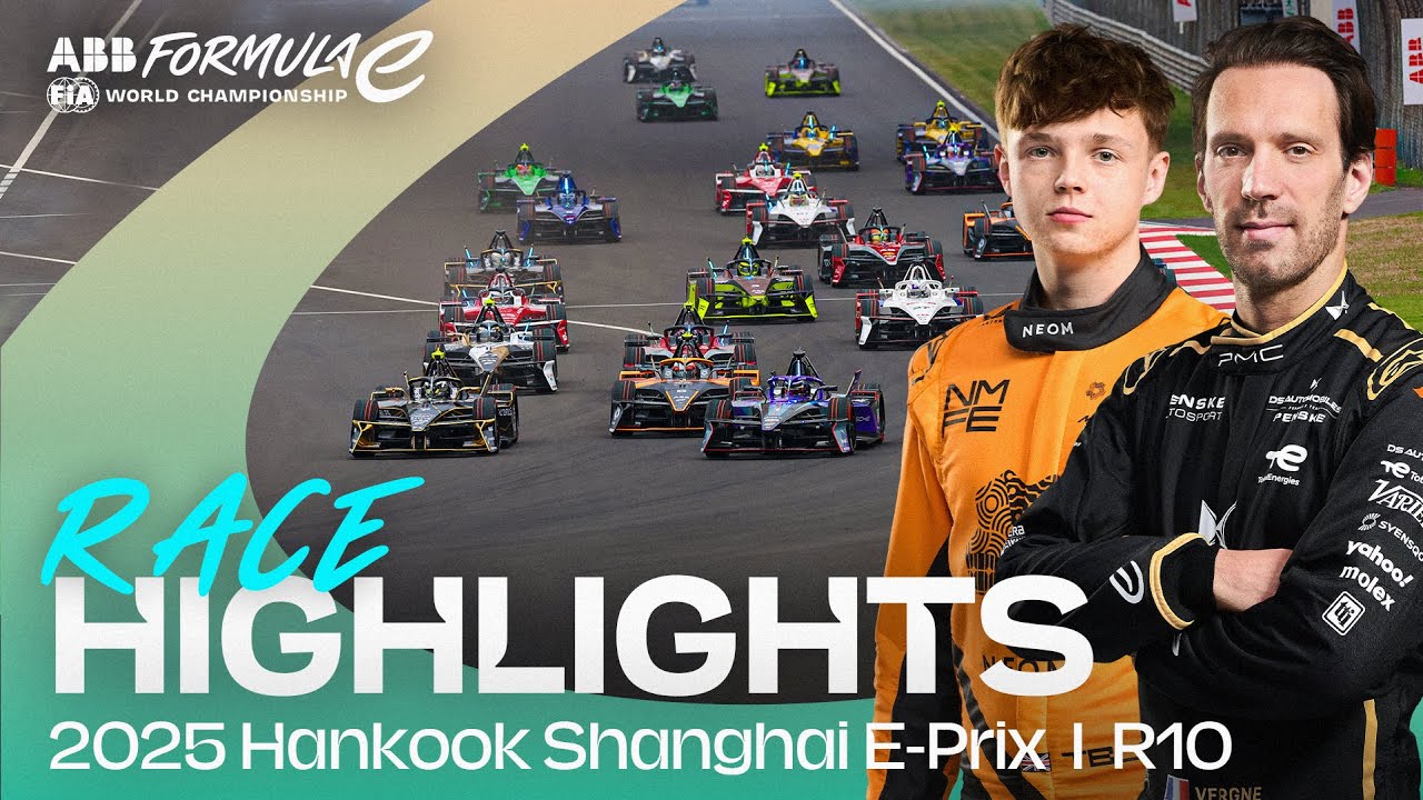 Drama All The Way To The Line! 🏁🍿 | 2025 Hankook Shanghai E-Prix Round 10 Highlights