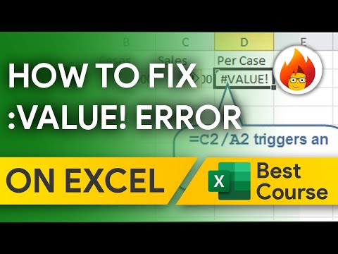 fix excel value error