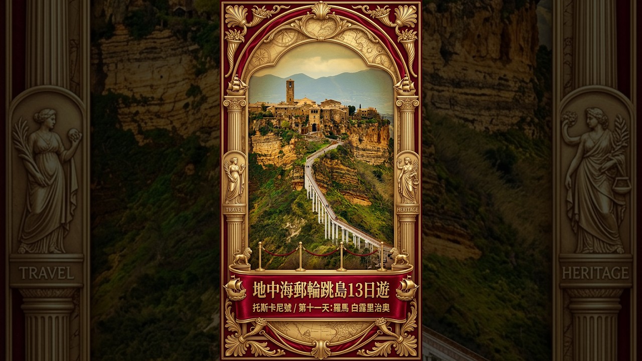 《預告片》白露里冶奧 BAGNOREGIO【天空之城】、奧維亞多 ORVIETO【懸崖城-松露產區】#郵輪 #旅行 #travel #國內旅遊 #國外旅遊 #旅遊攻略 # 縮圖