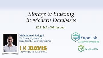 ECS165a: Storage & Indexing in Modern Databases - Jan 14, 2021