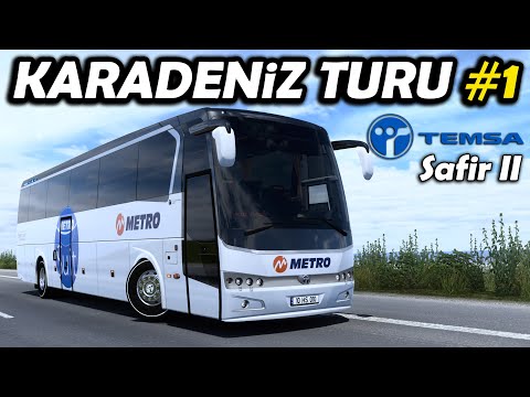 TEMSA SAFIR İLE KARADENİZ TURUNA ÇIKIYORUZ !! ARTVİN - RİZE - TRABZON | ETS2 1.47 !!