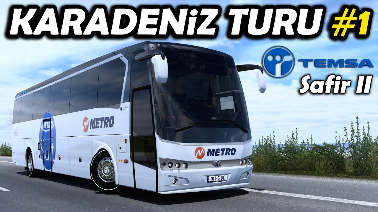 TEMSA SAFIR İLE KARADENİZ TURUNA ÇIKIYORUZ !! ARTVİN - RİZE - TRABZON | ETS2 1.47 !!