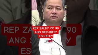 REP ZALDY CO 90 ANG SECURITY ESCORT?!!! #saraduterte #duterte #viralvideo #contractor #dpwh