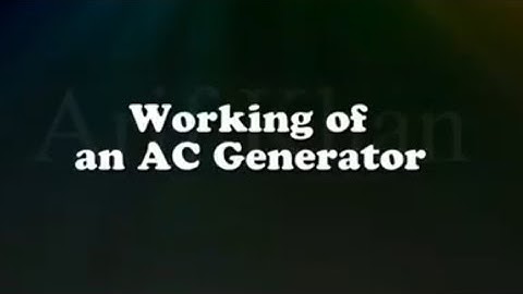 How Does An A.C. Generator Works || Animated Video        ||    Easy Science