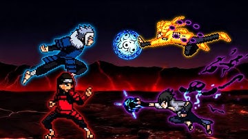 Tobirama OP & Hashirama OP VS VS Sasuke Rinnegan V2 OP & Naruto OP (all form) in Jump Force Mugen😨