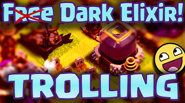 Clash of Clans: "Dark Elixir TRAP!" | Trolling Low Levels | Spawn Trap Base