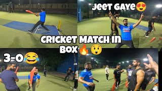 Playing BOX CRICKET first time |Cricket Match Vlog| jeet gaye #cricket #triumphspeed400 #boxcricket