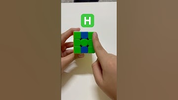 🧩 Creating the Letter ‘H’ on a Rubik’s Cube! 🔥 #rubikscube #alphabet #rubik #impossiblecube