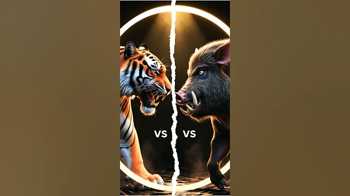 Tiger vs Wild Boar🐯🐖 #animals #tiger #wildboar #cat #animalbattle #ai #lion #shortvideo #shorts