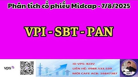 Phân tích cổ phiếu Midcap - 7/8/2025 - VPI SBT PAN