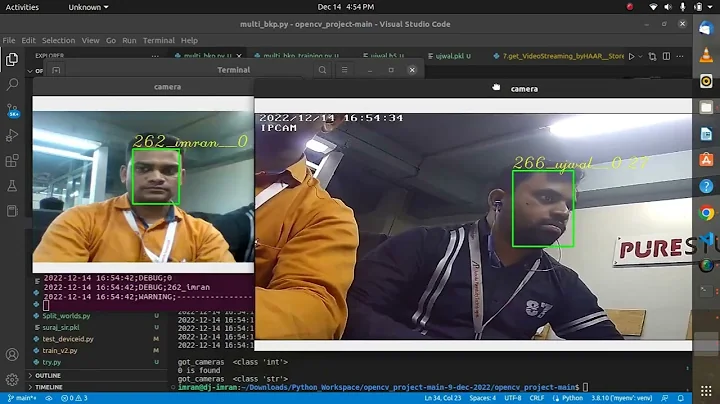 Face Detection Using Opencv | FaceNet | Tensorflow | Keras | MTCNN Libraries - For Multiple Cameras