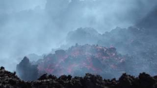 Etna volcano lava flow March 2017