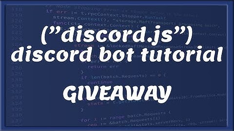 GIVEAWAY COMMAND || Discord bot development | Tutorial #27 [Nederlands/Dutch]
