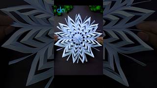 How To Make Snowflakes Out Of Paper❄️#shorts #christmas #handmade #decor #snowflakes #diy #craft