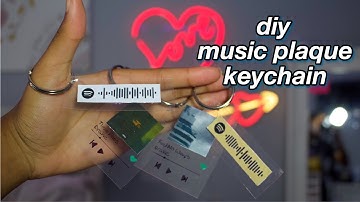 diy music plaque keychain | spotify keychain! *cheap and easy!* (tiktok)