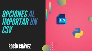 Diferentes Opciones al Importar un Archivo csv