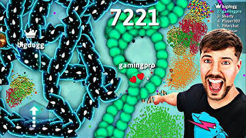 MrBeast | Epic Snake Io Gameplay! Top 1 Snake Io 🐍 The Map Snake Game #snakeio #mrbeast #gameplay