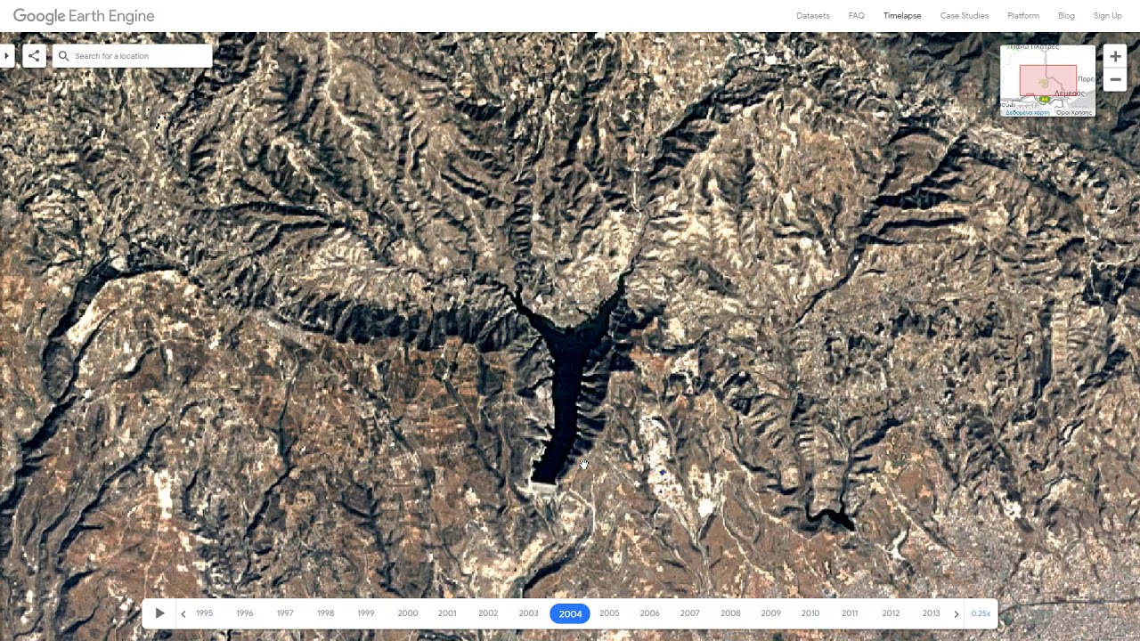 Kourris Dam Cyprus (from begin until 2018) 