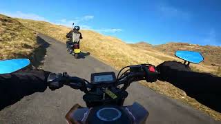 Hardknott Pass on a Honda Grom - Lake District Cumbria UK