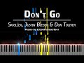 Skrillex, Justin Bieber, Don Toliver - Don&#39;t Go (Piano Cover) Tutorial by LittleTranscriber