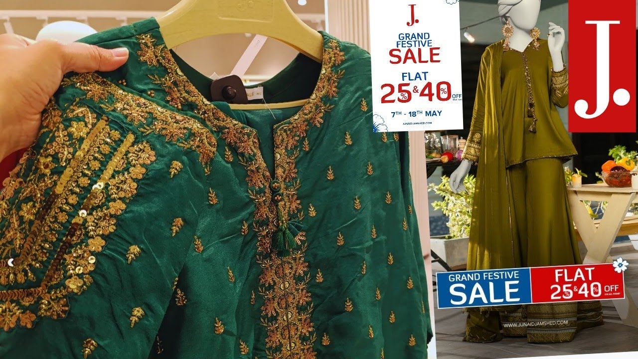 ❤️ J. 50% OFF Sale 2025📣📣 j. Junaid Jamshed Grand Festive Sale 2025 ♥️