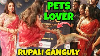 Rupali Ganguly /Showed His Love With The Dog / International Iconic Awards 2024