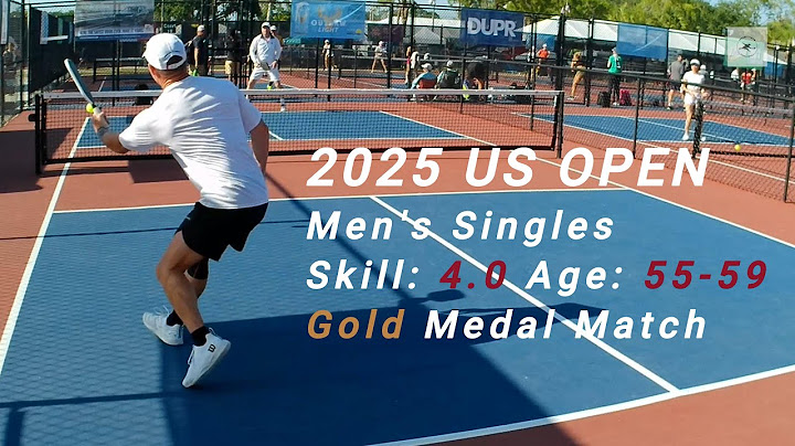 Men's Singles Skill: 4.0, Age: 55-59 Gold Medal Pickleball Match - US OPEN 2025