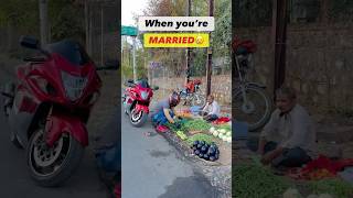 Single Life Or Married Life??😜Which Is Best? #Farazstuntrider #Bikers #Superbikes #Hayabusa