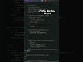 Coffee Machine project #ytshorts #coding #python #learning #code #language #shorts #youtubeshorts
